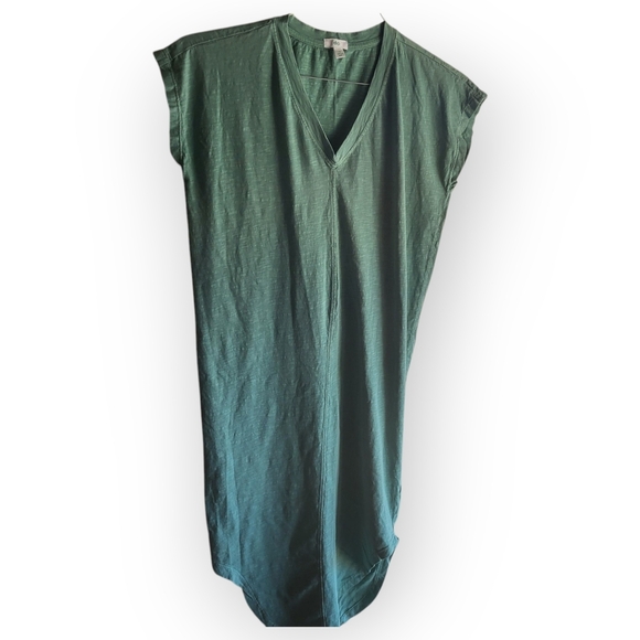 Organic‎ Cotton T-shirt Dress Extra Small Fall Layering Western Casual - Picture 1 of 4